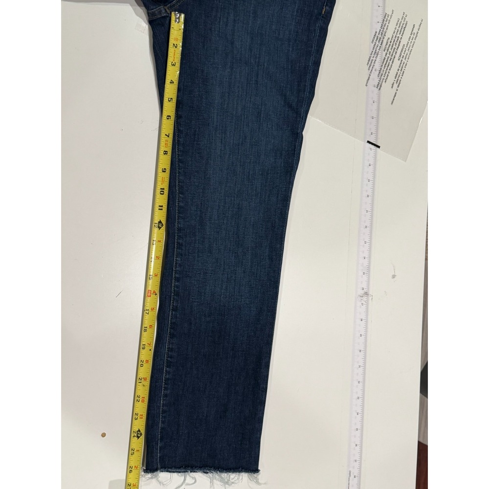 Lauren Ralph Lauren Straight Leg Raw Hem Jeans Dark Wash Blue Womens Size 8 - Picture 5 of 12